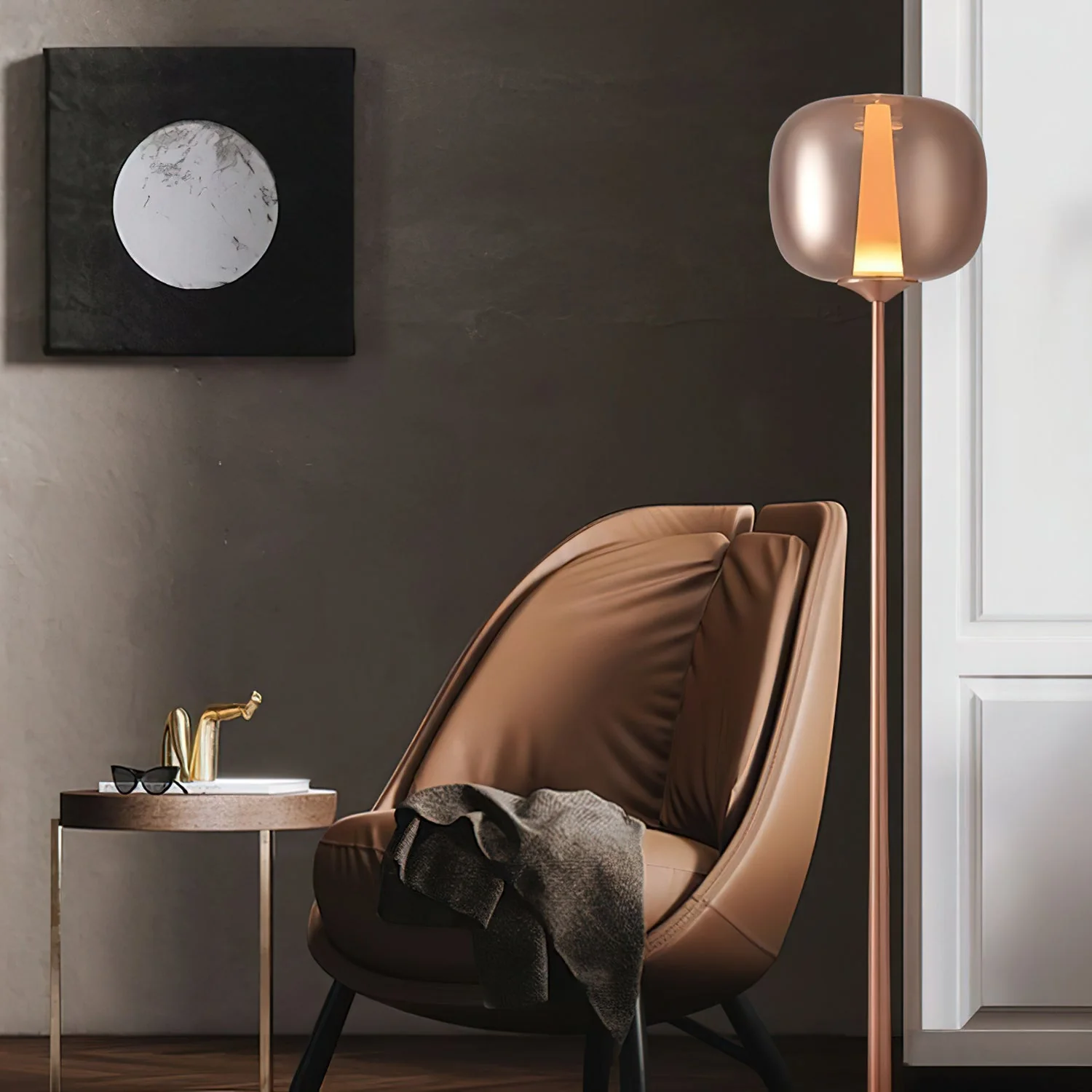 Sunset Modern Glass Floor Lamp - Image 5
