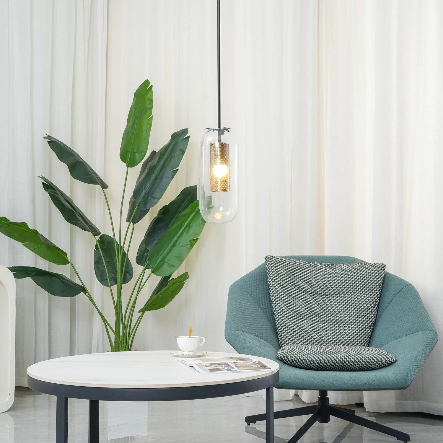 Sypharil Minimalist Glass Pendant Light - Image 28