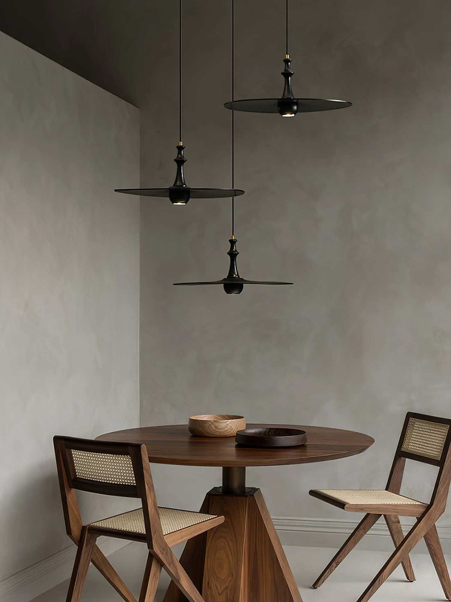 Syrinyra Sculptural Wood Disc Pendant Light - Image 52