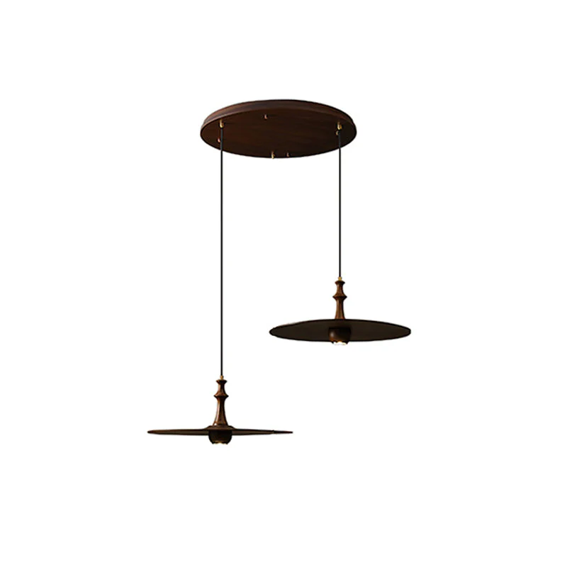 Syrinyra Sculptural Wood Disc Pendant Light - Image 55