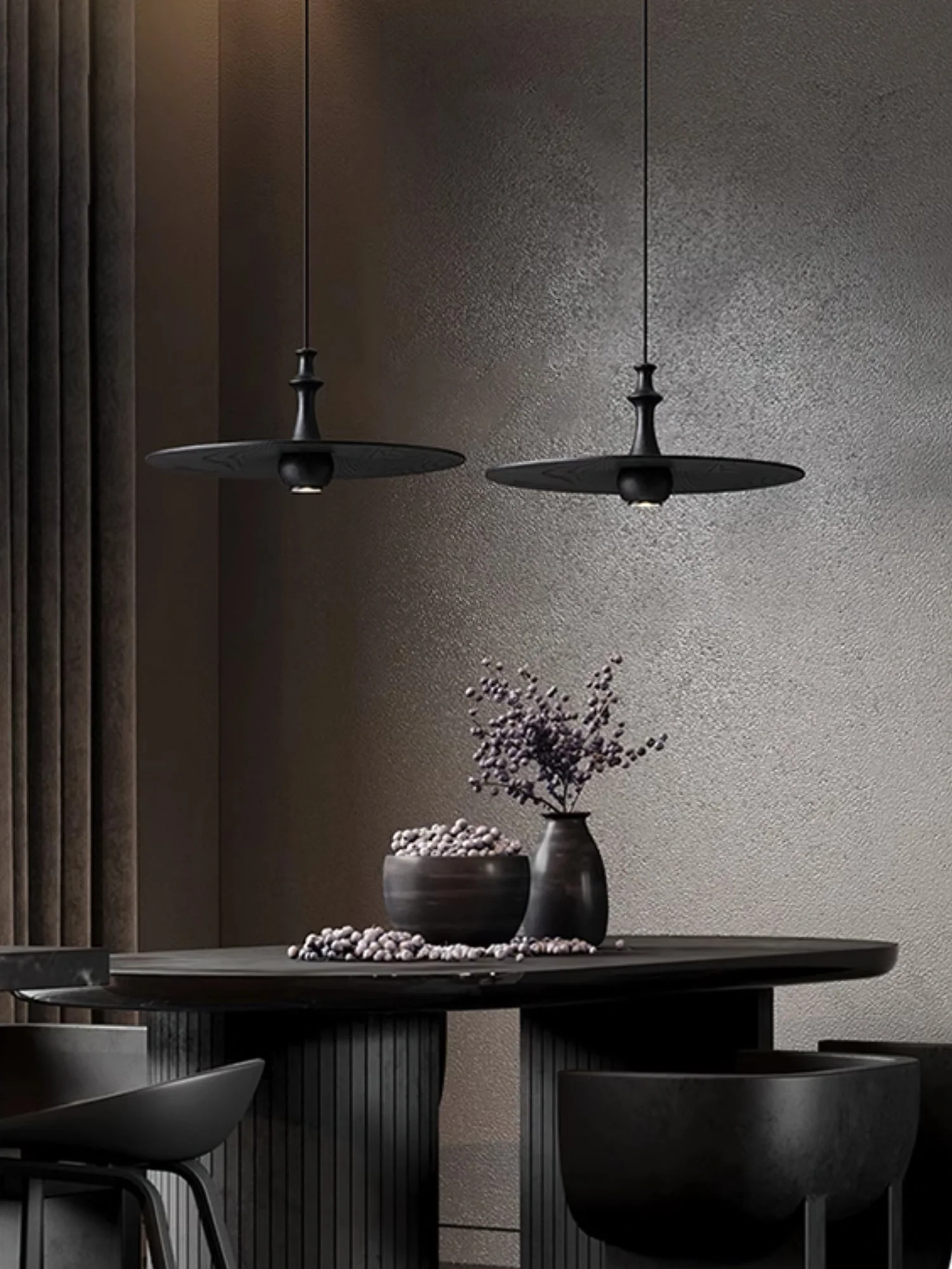 Syrinyra Sculptural Wood Disc Pendant Light - Image 68