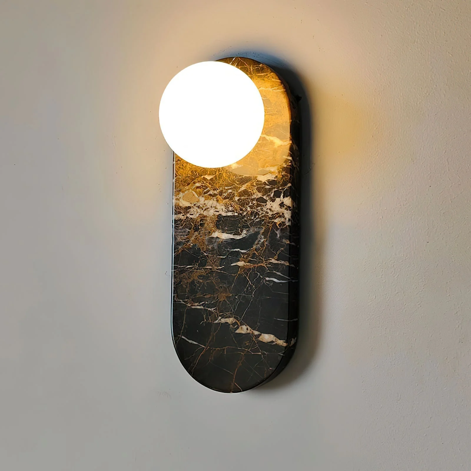 Sysolion Modern Minimalist Glass Marble Wall Lamp - Image 10