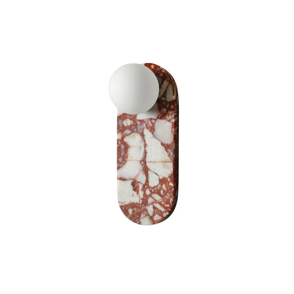 Sysolion Modern Minimalist Glass Marble Wall Lamp - Image 11