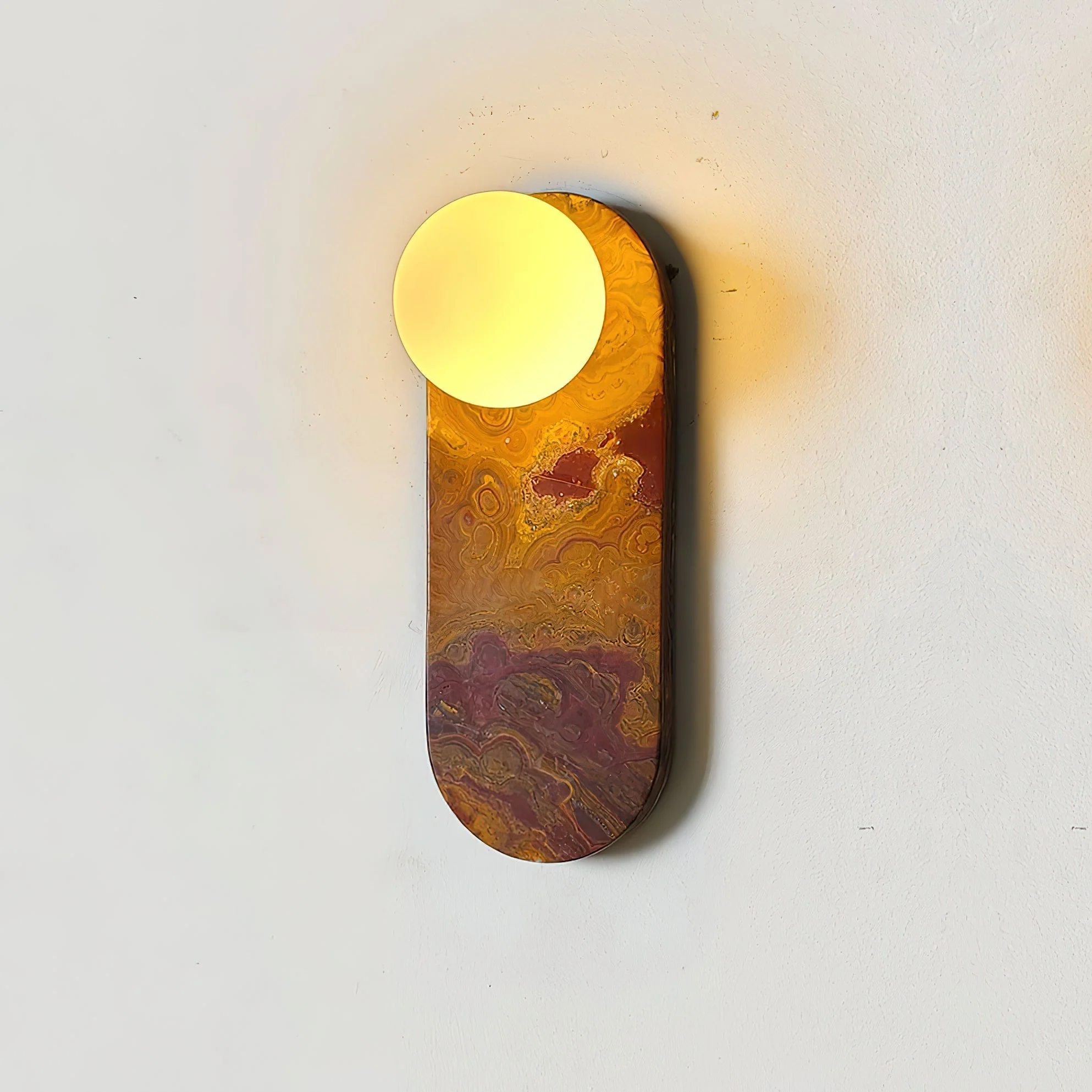Sysolion Modern Minimalist Glass Marble Wall Lamp - Image 3