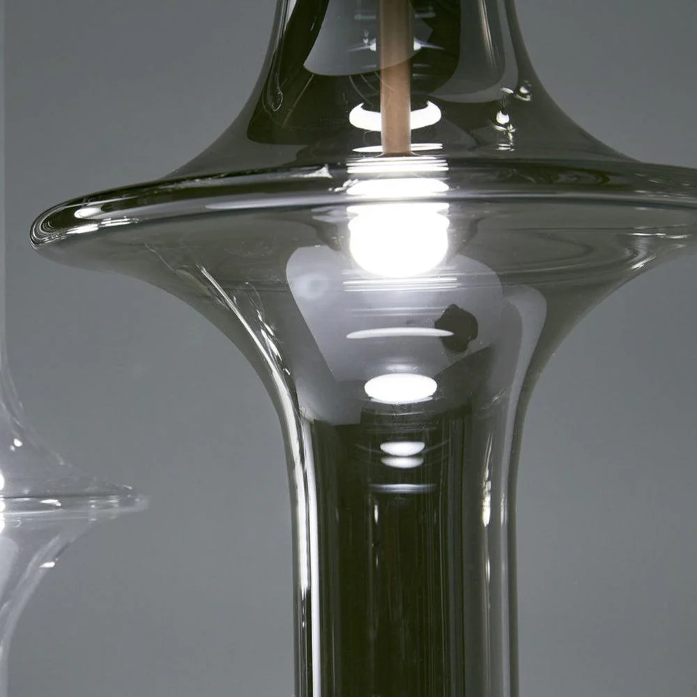 Talera Glass Industrial Glam Pendant Light - Image 10