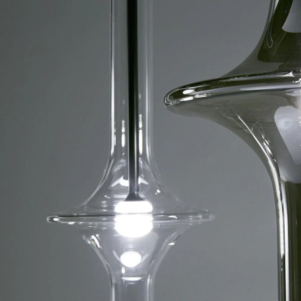 Talera Glass Industrial Glam Pendant Light - Image 11