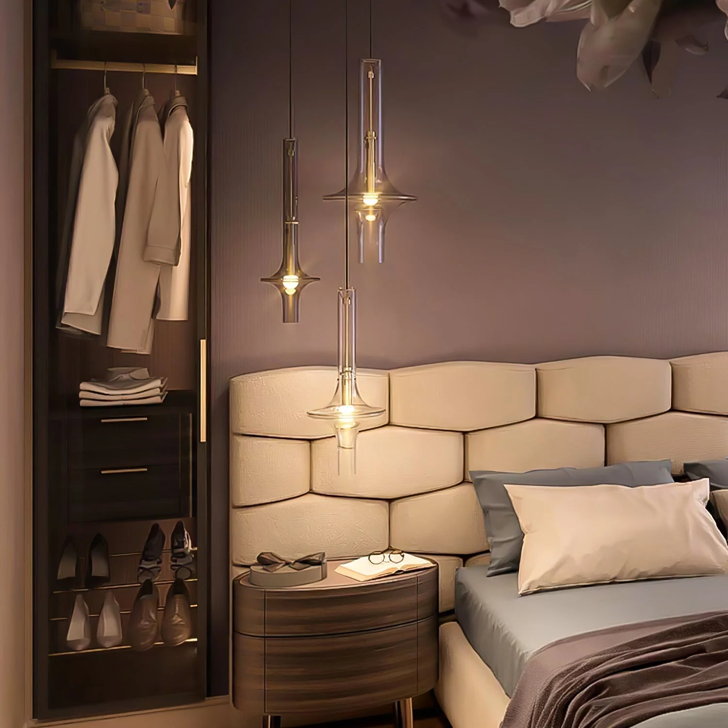 Talera Glass Industrial Glam Pendant Light - Image 16