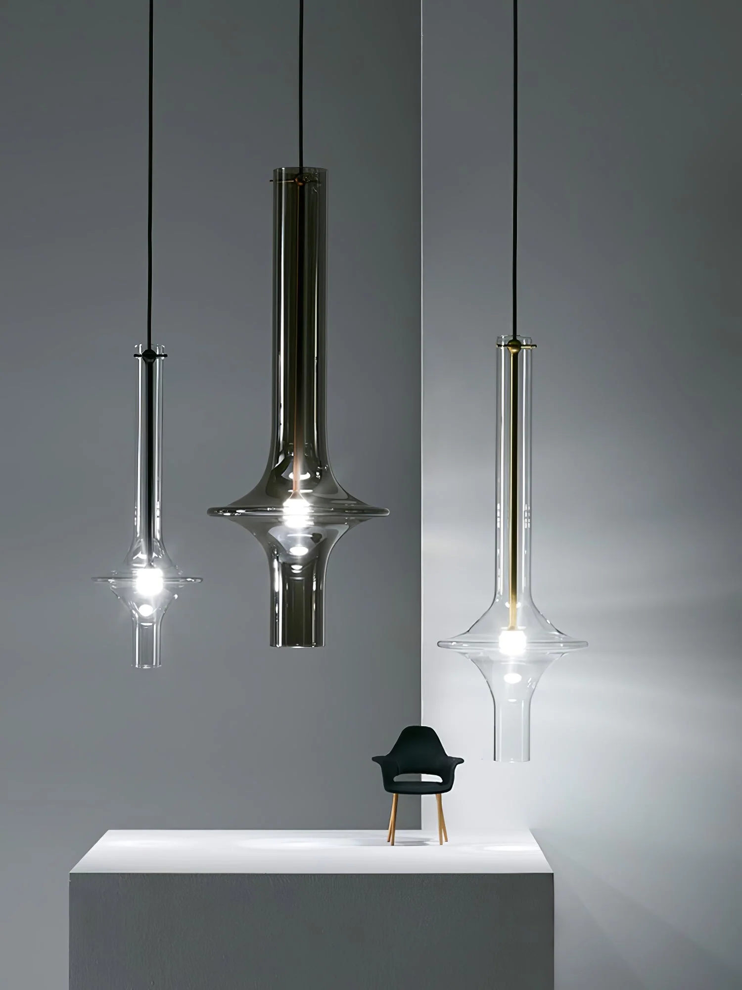 Talera Glass Industrial Glam Pendant Light - Image 17