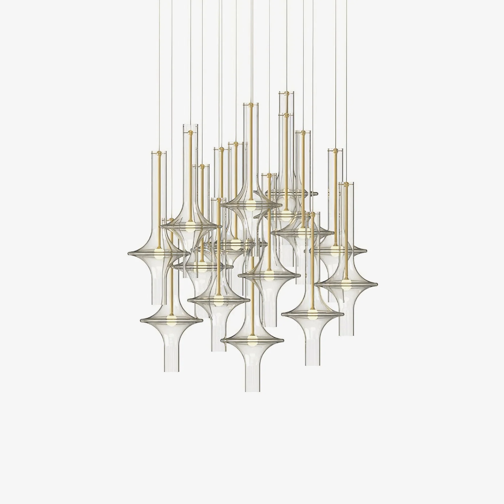 Talera Glass Industrial Glam Pendant Light - Image 18