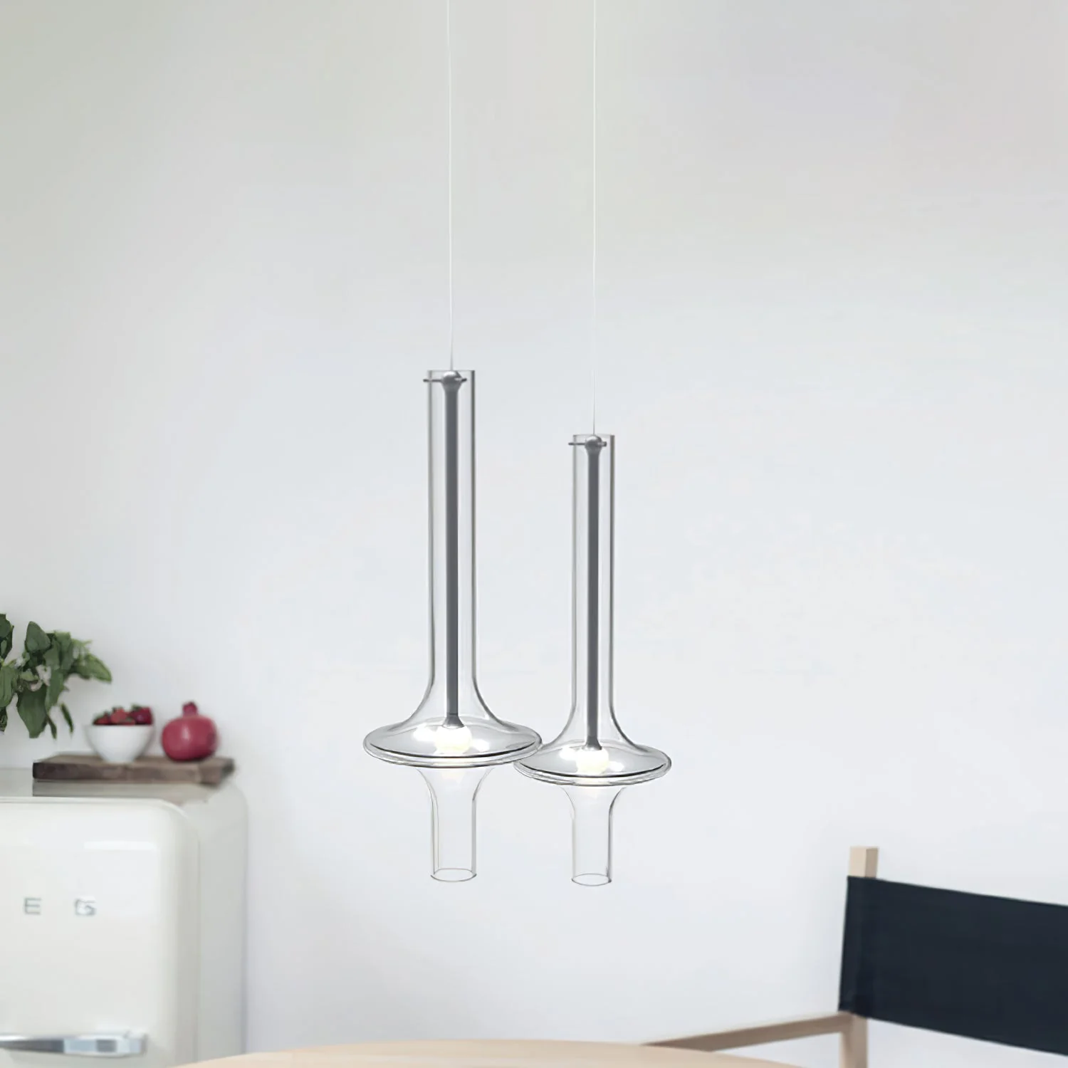 Talera Glass Industrial Glam Pendant Light - Image 20