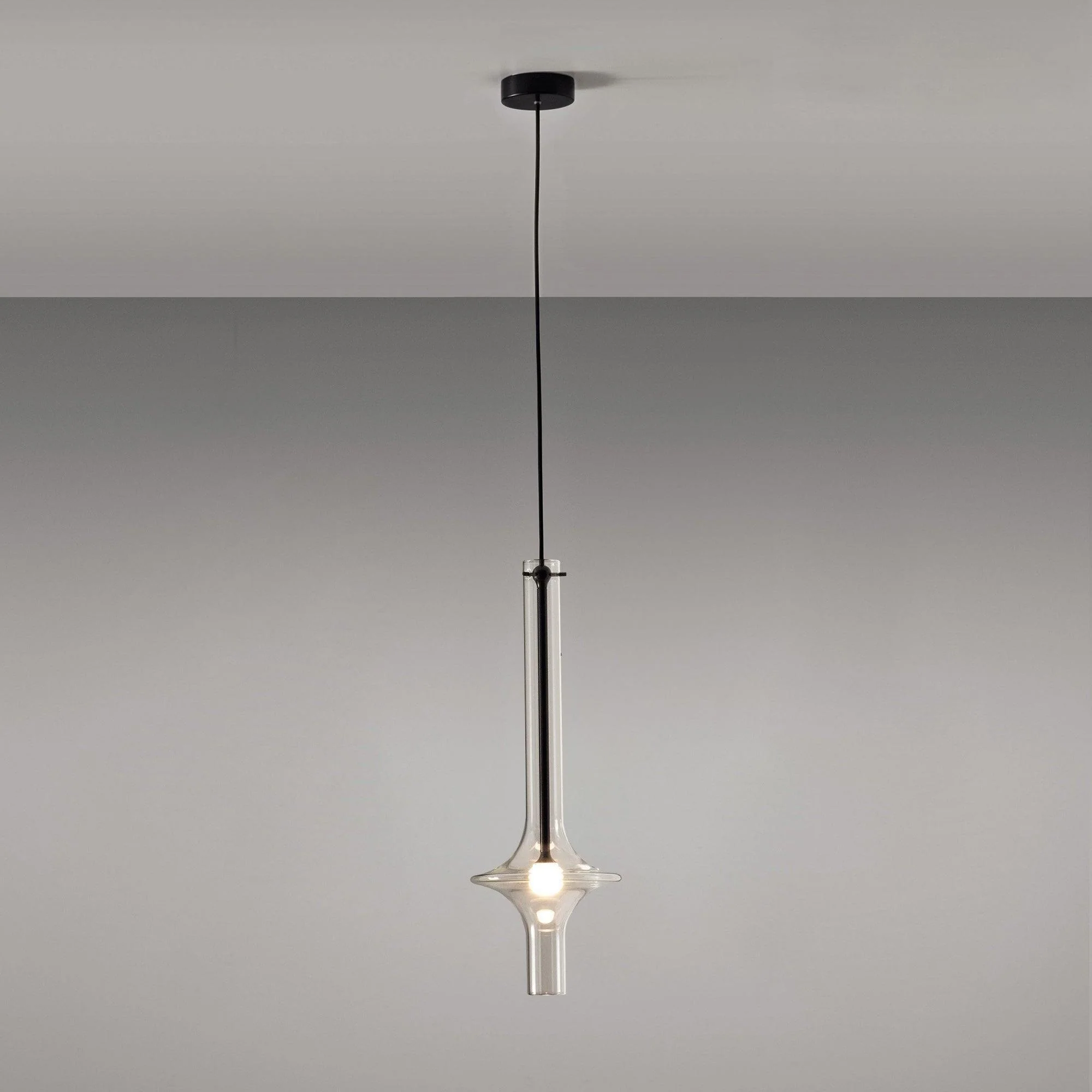 Talera Glass Industrial Glam Pendant Light - Image 23