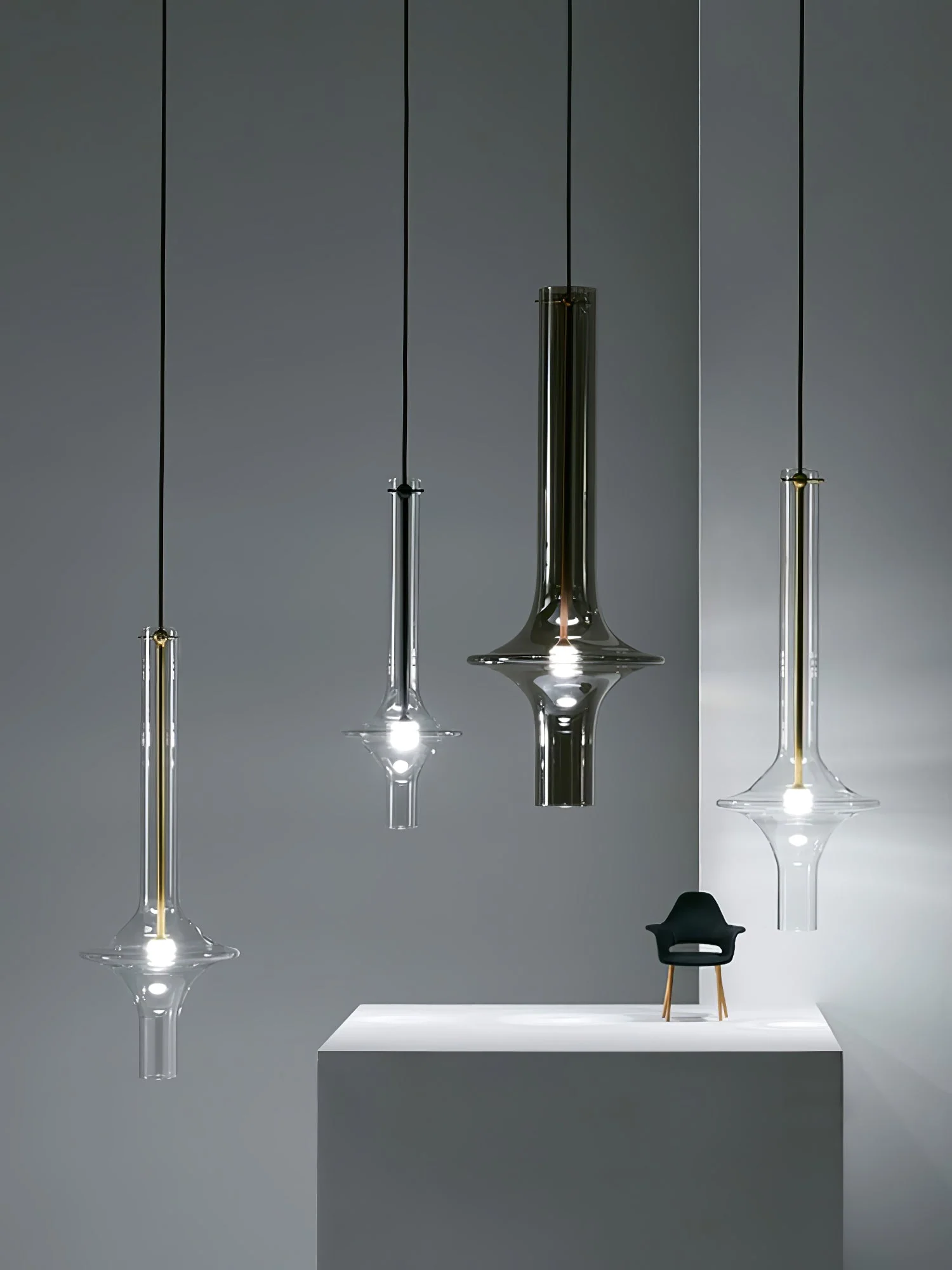 Talera Glass Industrial Glam Pendant Light - Image 26