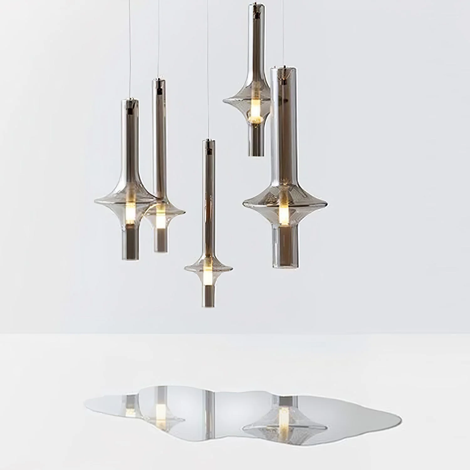Talera Glass Industrial Glam Pendant Light - Image 30