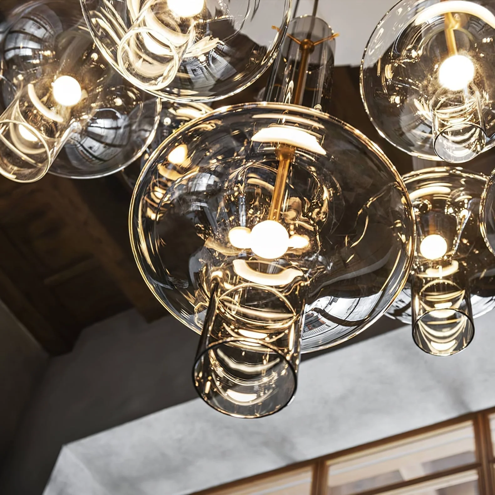 Talera Glass Industrial Glam Pendant Light - Image 32