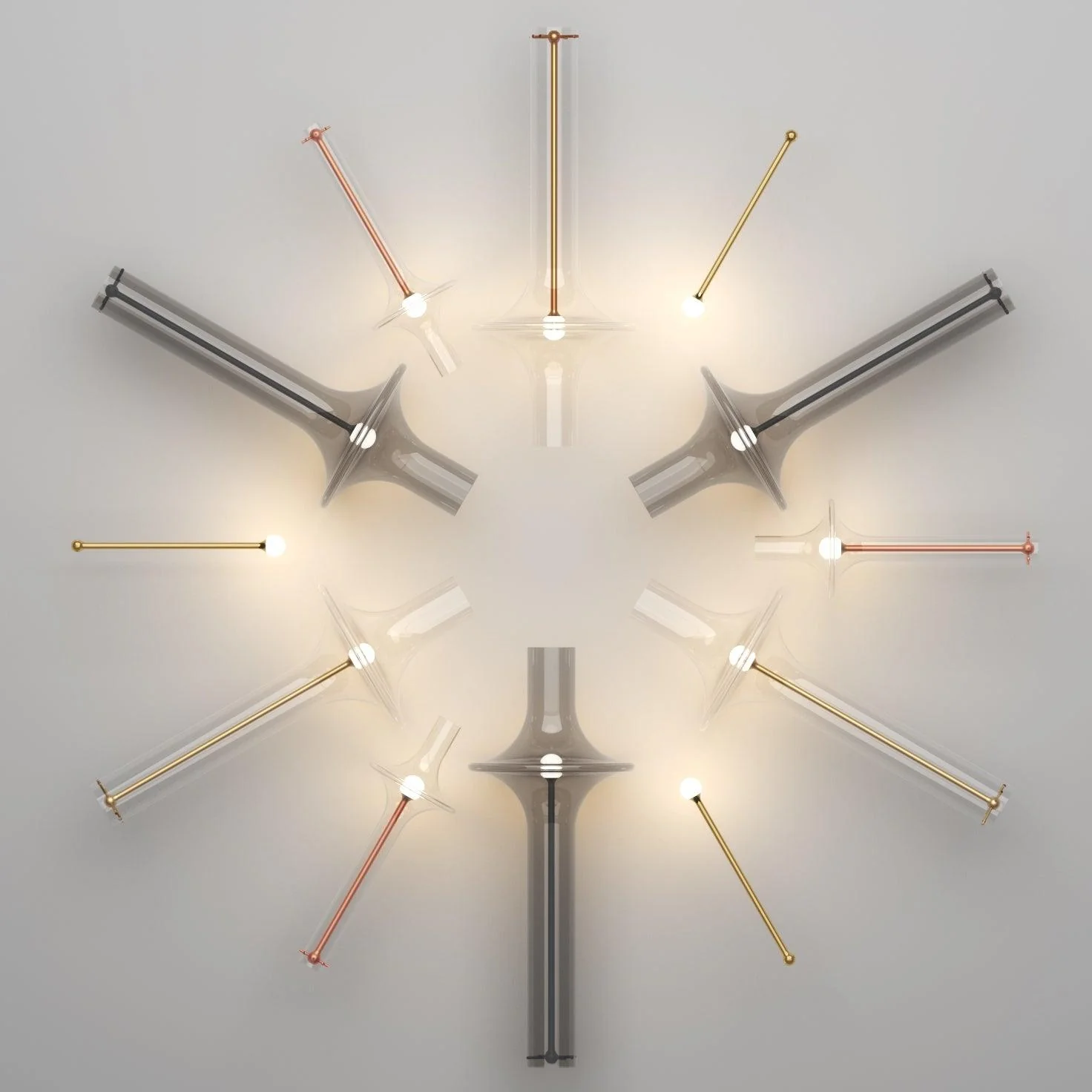 Talera Glass Industrial Glam Pendant Light - Image 6