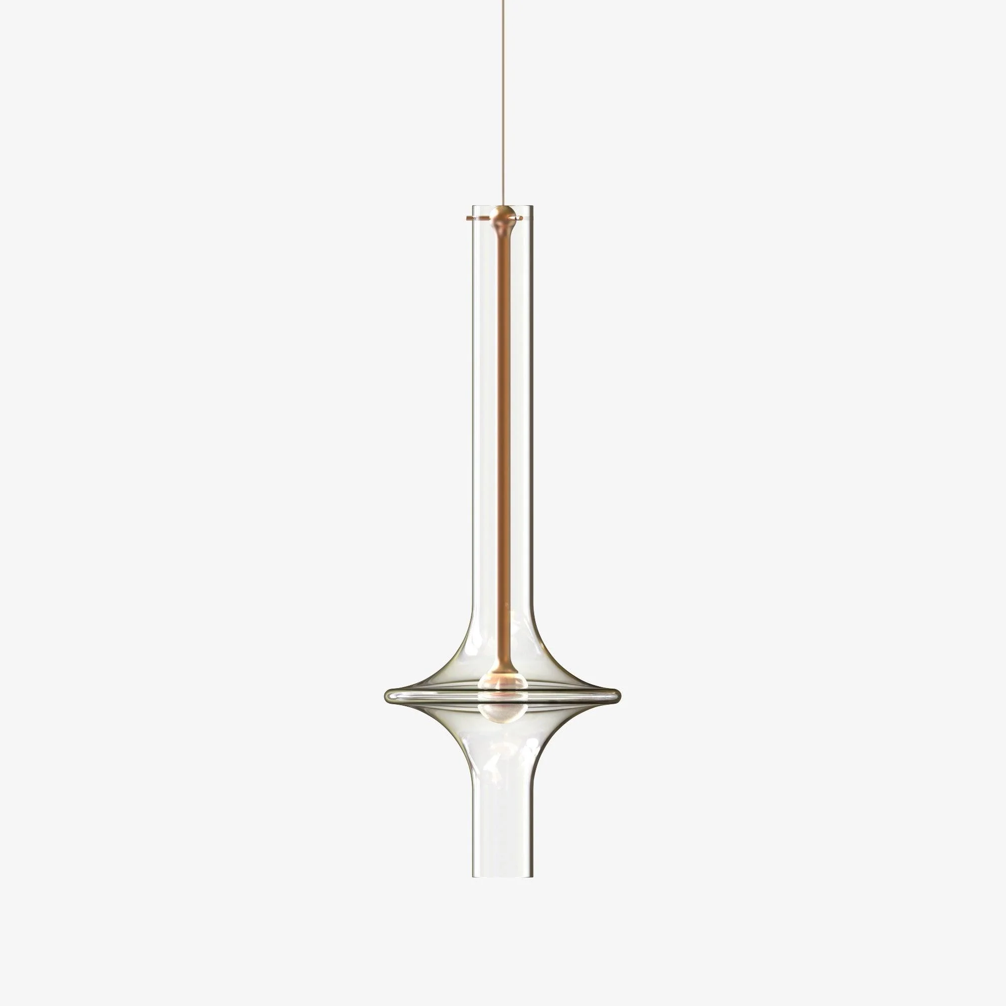 Talera Glass Industrial Glam Pendant Light - Image 9