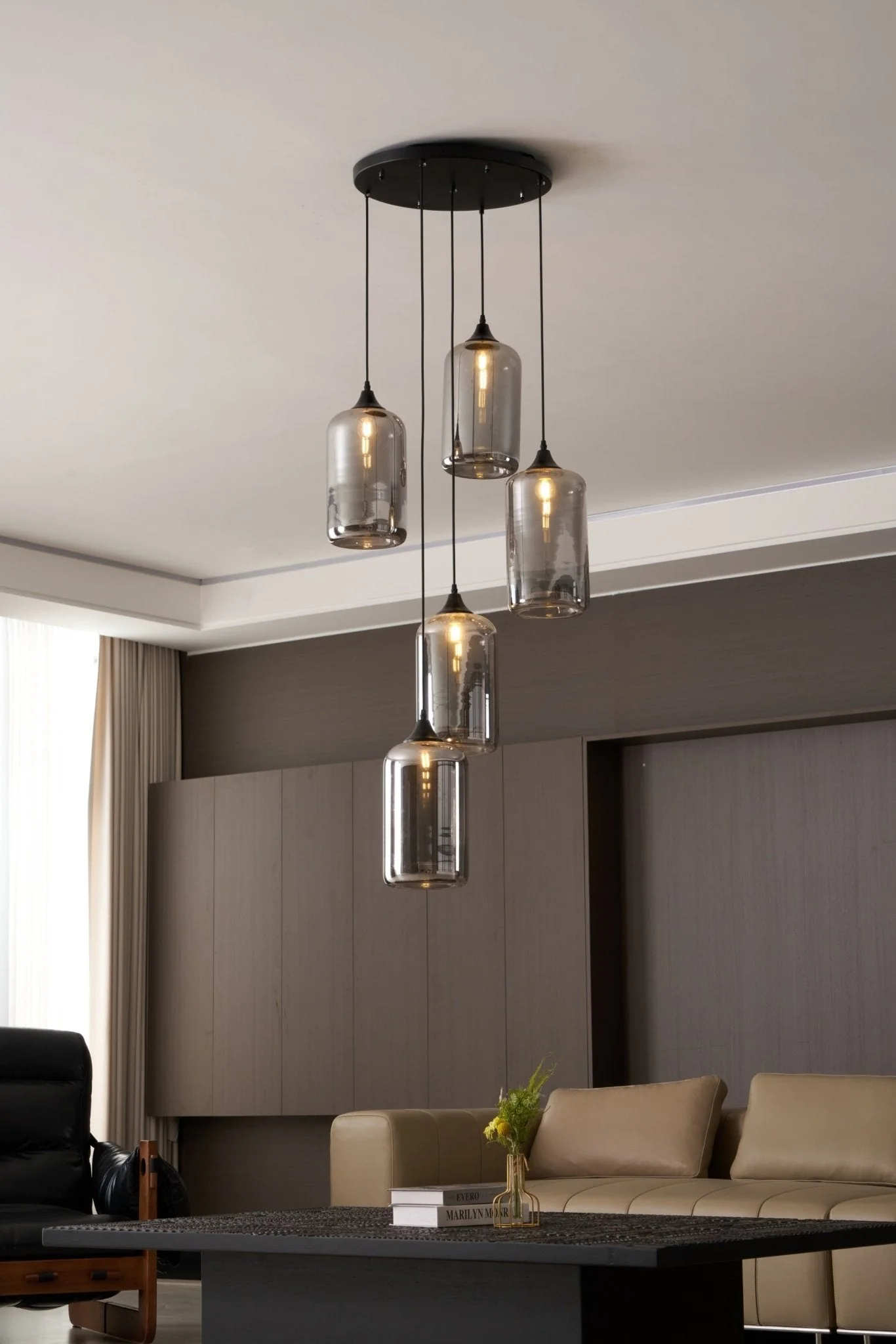 Talis Glass Industrial Chic Pendant Light - Image 44