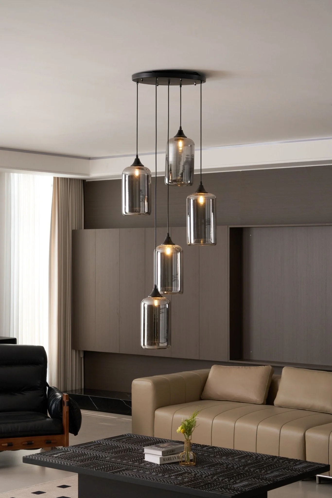 Talis Glass Industrial Chic Pendant Light - Image 49