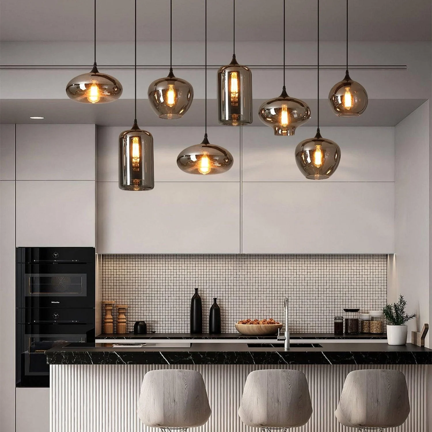 Talis Glass Industrial Chic Pendant Light - Image 64