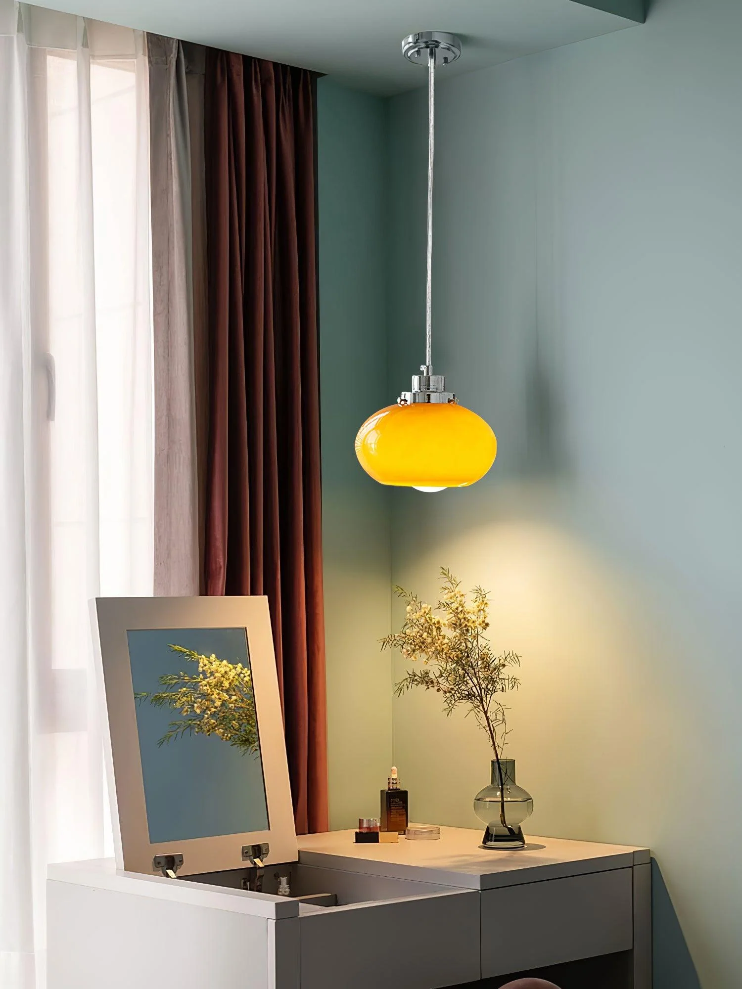 Tavira Glass Retro Pendant Light - Image 12