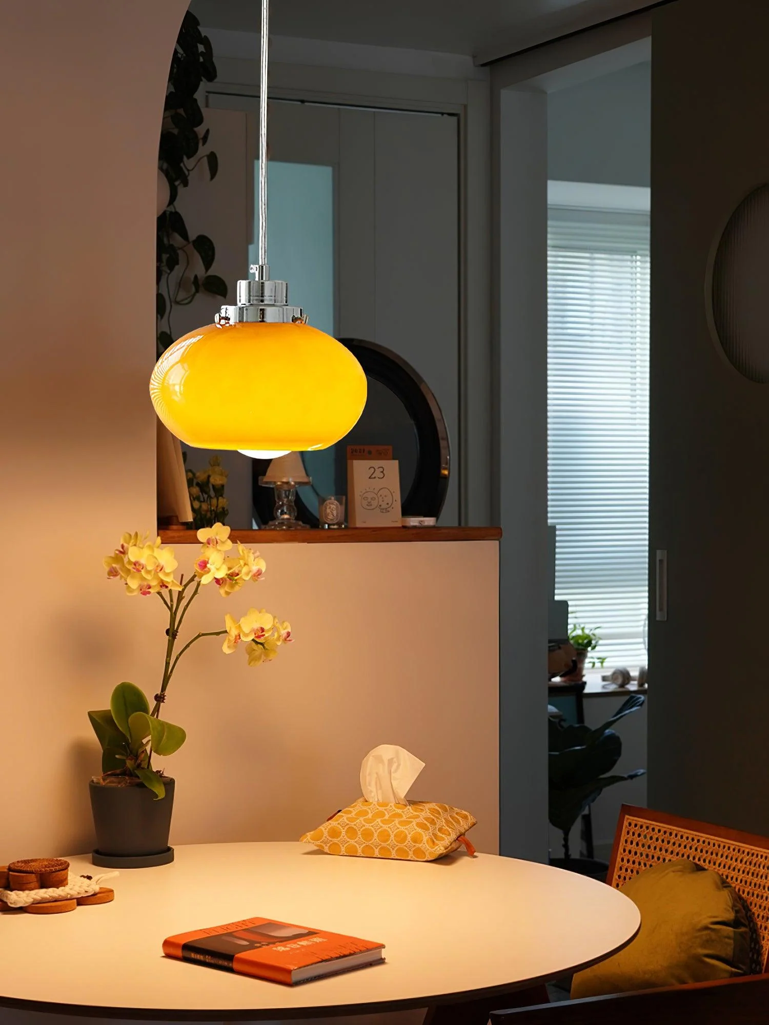 Tavira Glass Retro Pendant Light - Image 22