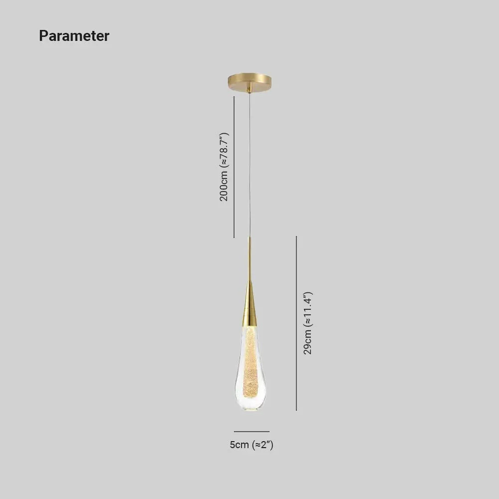 Teardrop Gold Pendant Light - Image 15