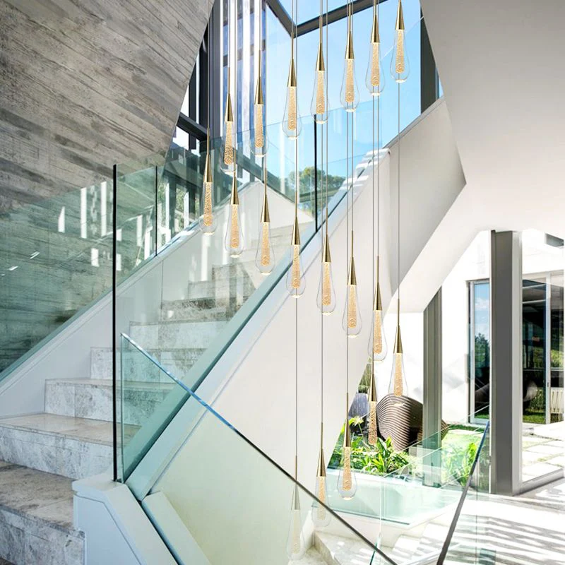 Teardrop Gold Pendant Light - Image 8