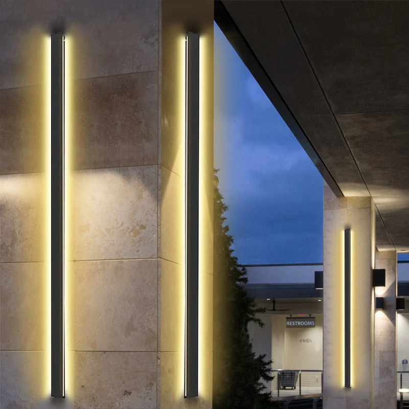Teres LED Long Linear Minimalist Outdoor Wall Lights