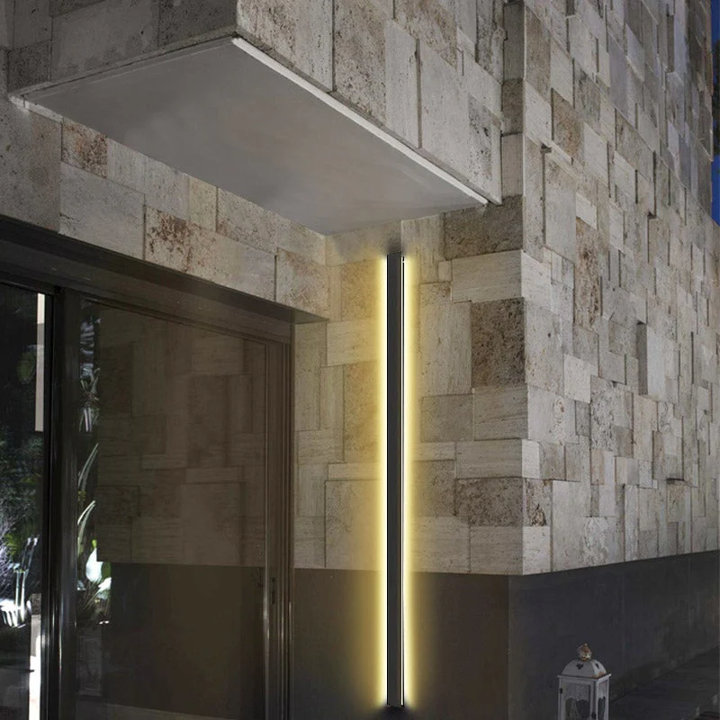 Teres LED Long Linear Minimalist Outdoor Wall Lights - Image 3