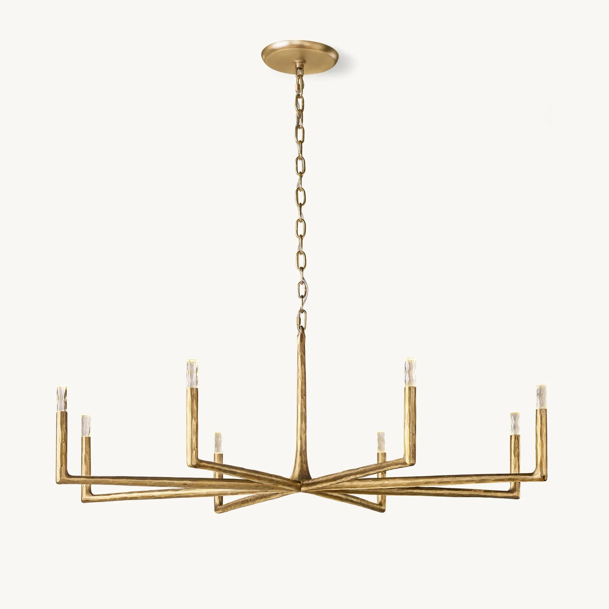 Thaddeus Contemporary Brass Chandelier - Image 15