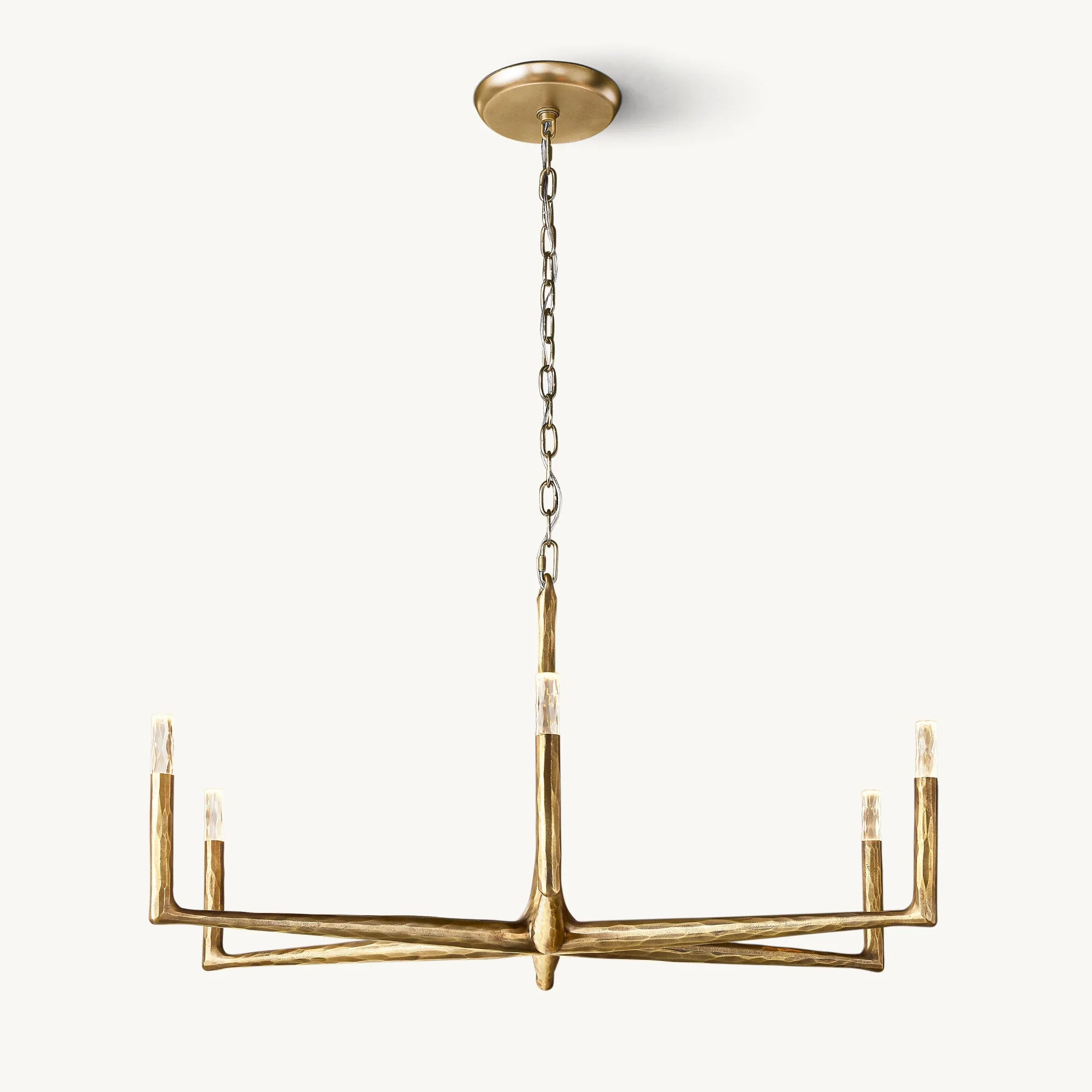 Thaddeus Contemporary Brass Chandelier - Image 9