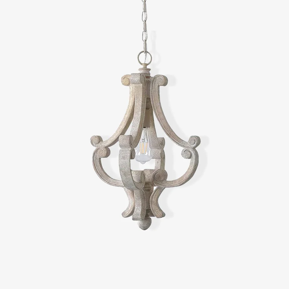 Thalien Wooden Glam Pendant Light