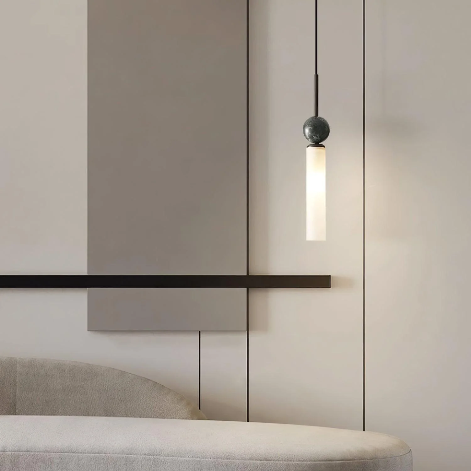 Thea Minimalist Marble Pendant Light - Image 16
