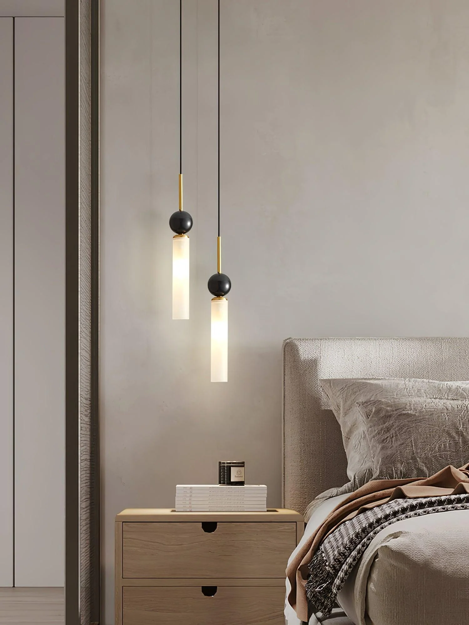 Thea Minimalist Marble Pendant Light - Image 17