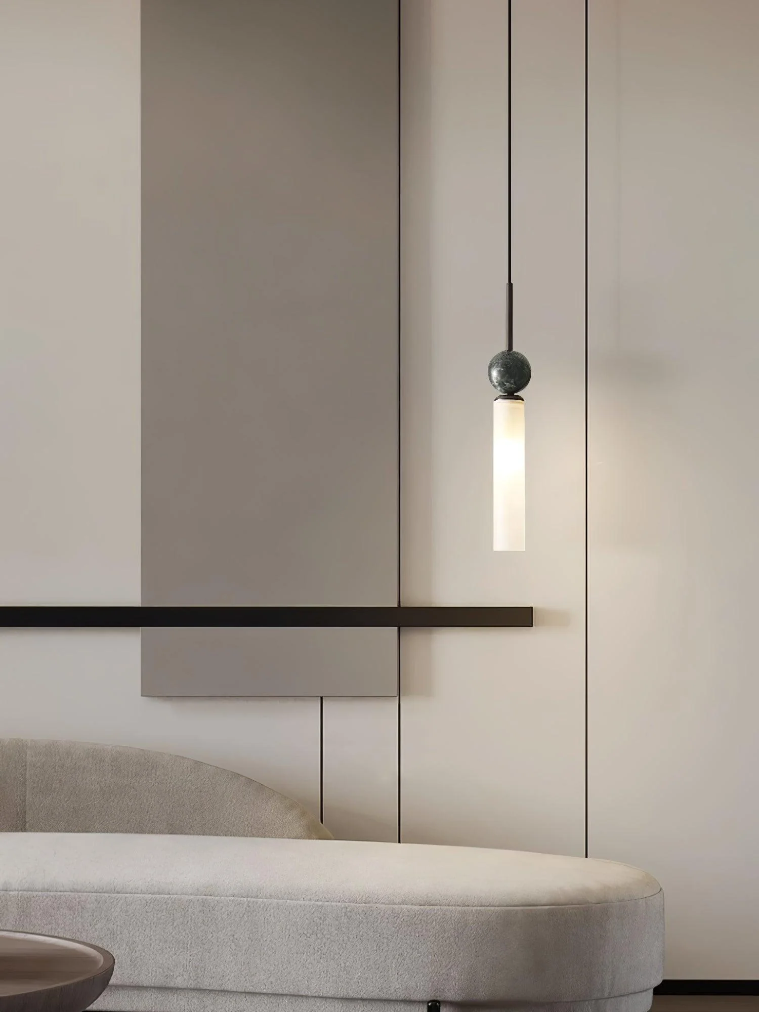 Thea Minimalist Marble Pendant Light - Image 20