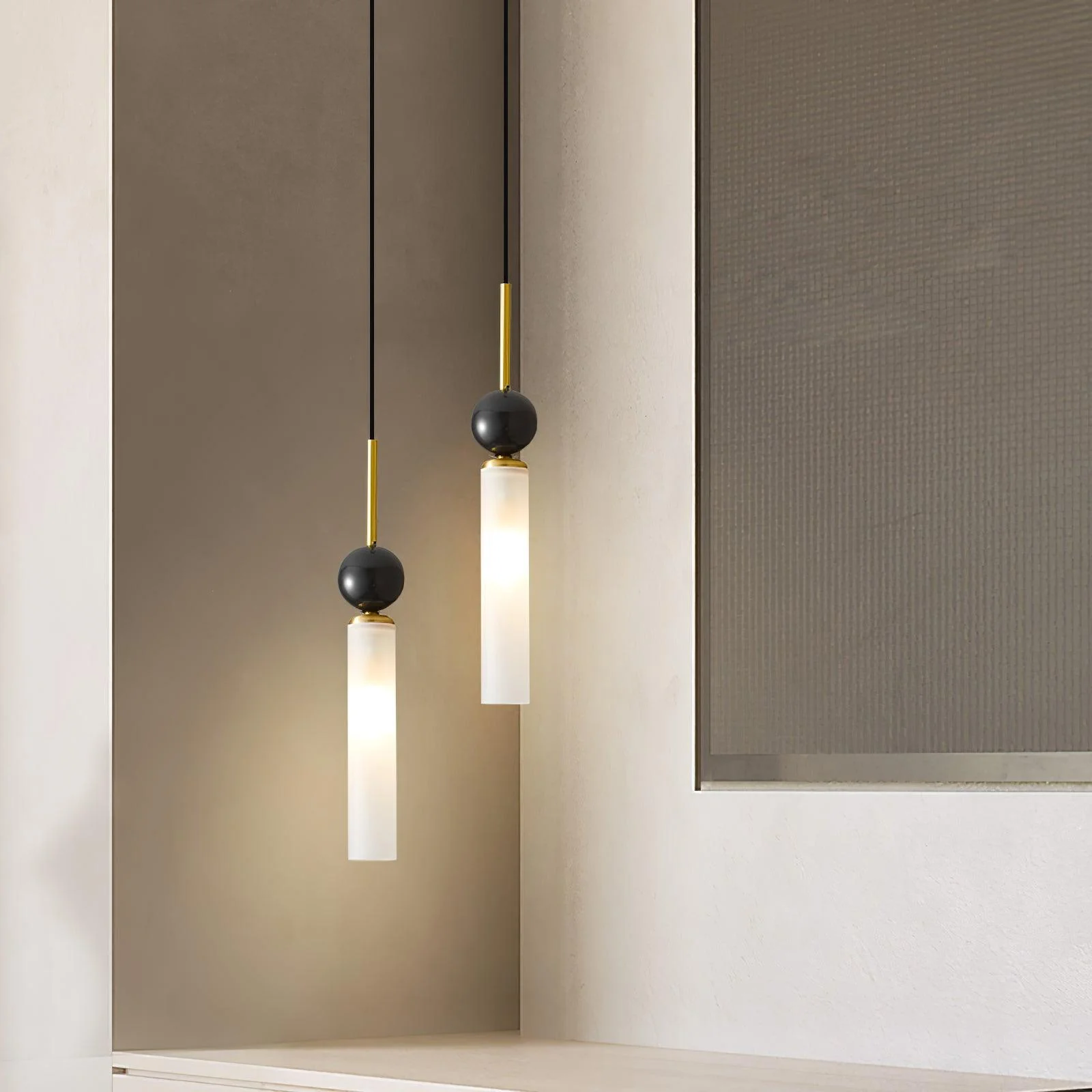 Thea Minimalist Marble Pendant Light - Image 21