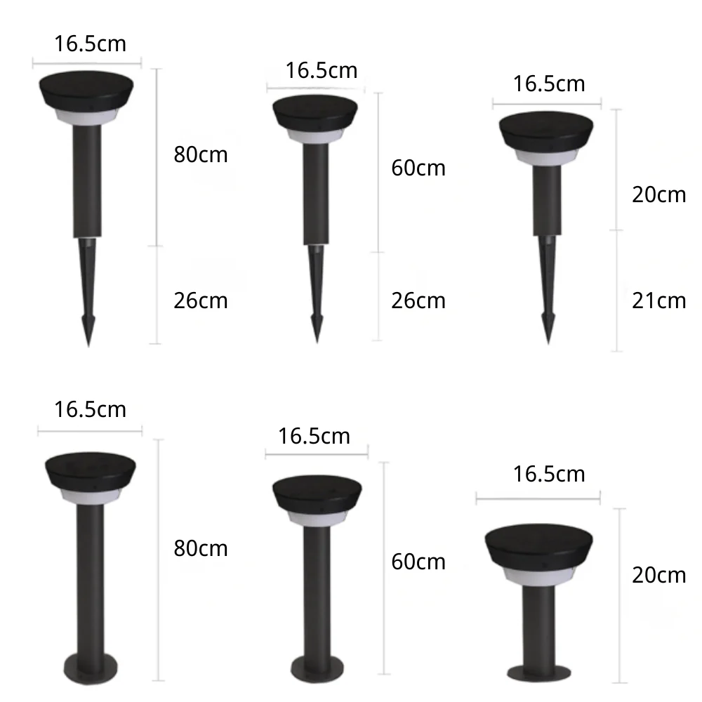 Theob Sleek Cylinder LED Outdoor Path Light - Image 3