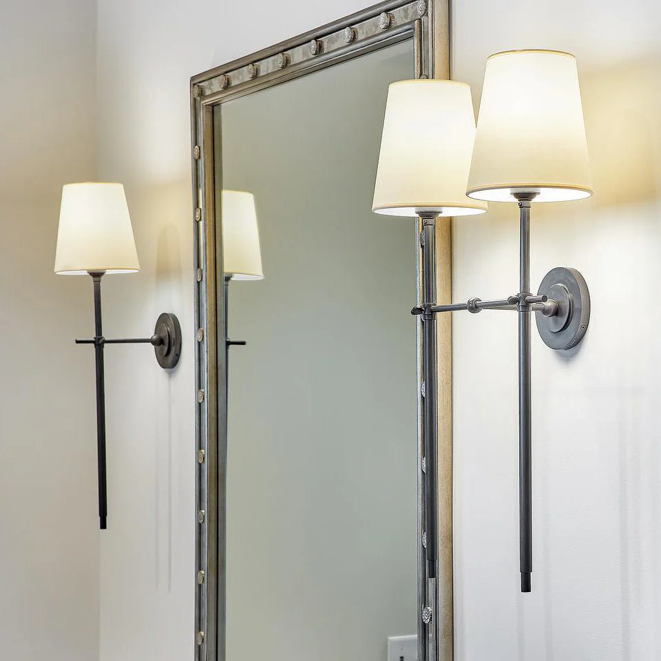 Theodore Wall Lamp Brass Fabric - Image 3