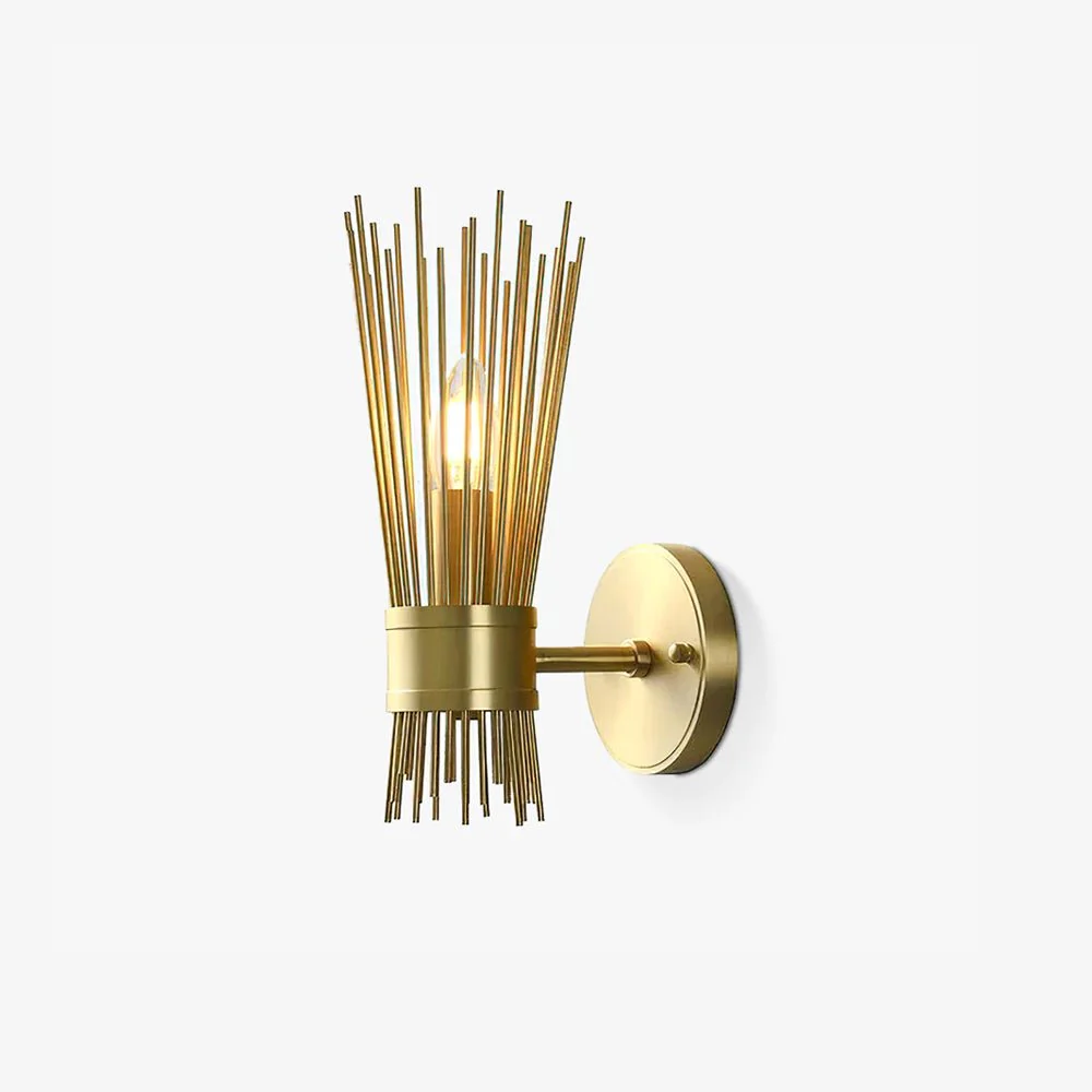 Thresher Postmodern Luxury Candle Brass Wall Light