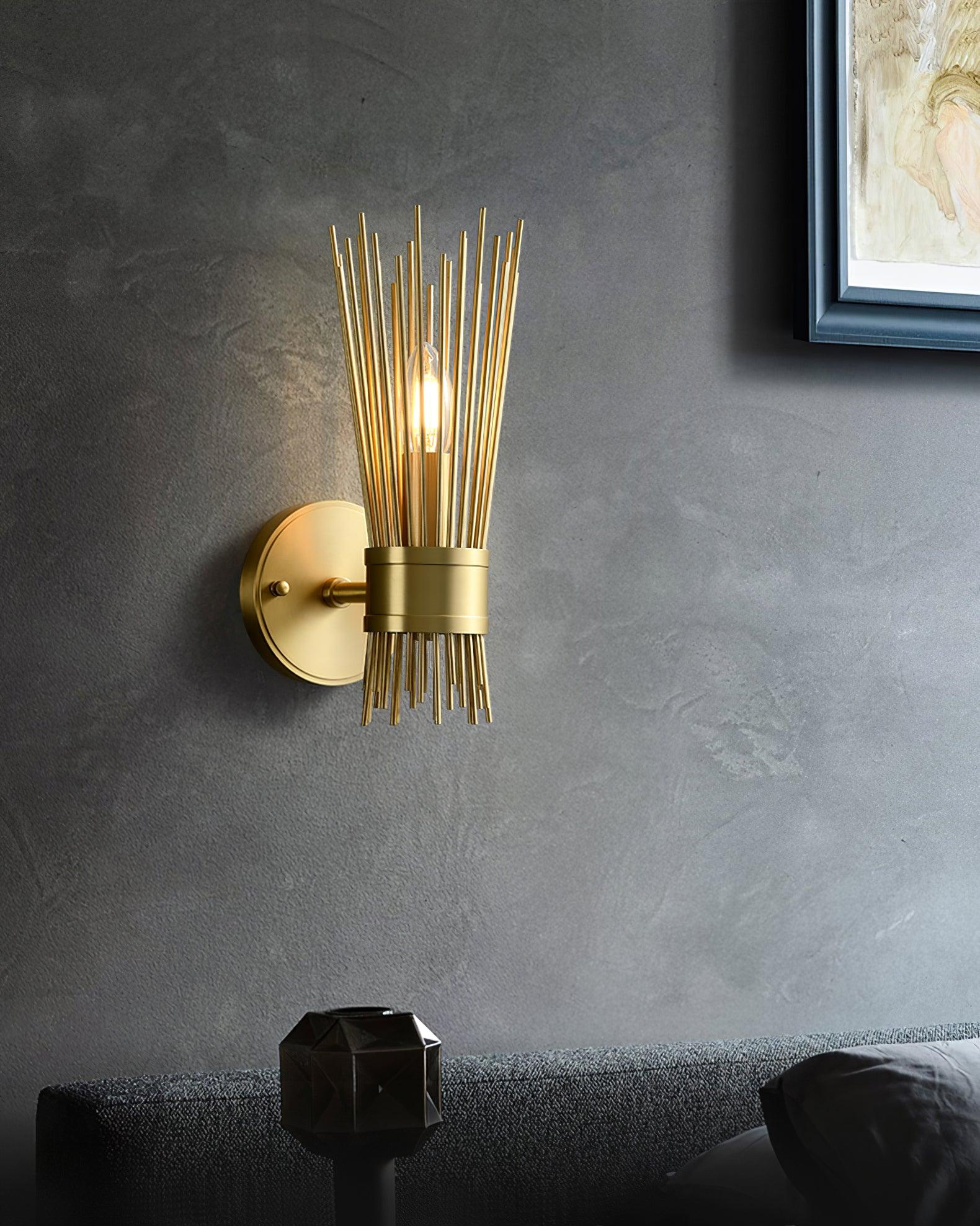 Thresher Postmodern Luxury Candle Brass Wall Light - Image 16