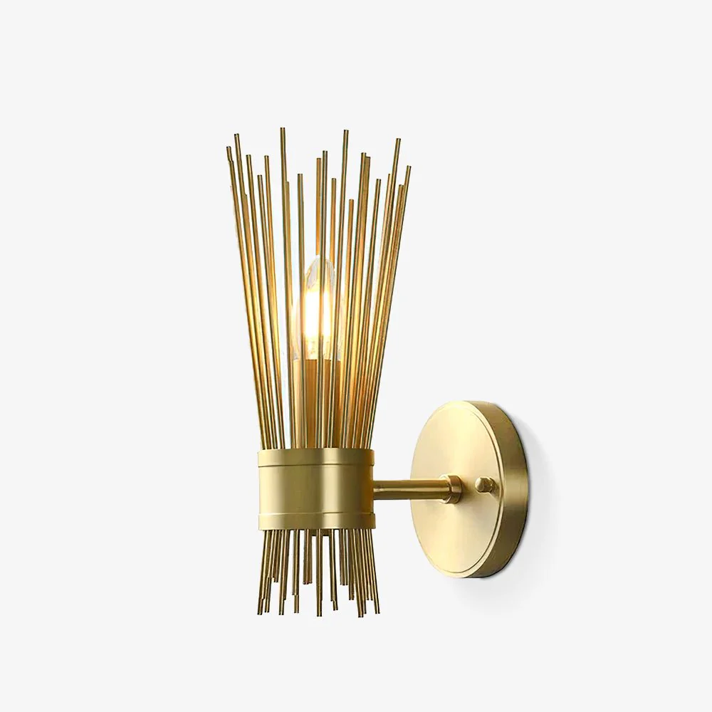 Thresher Postmodern Luxury Candle Brass Wall Light - Image 2