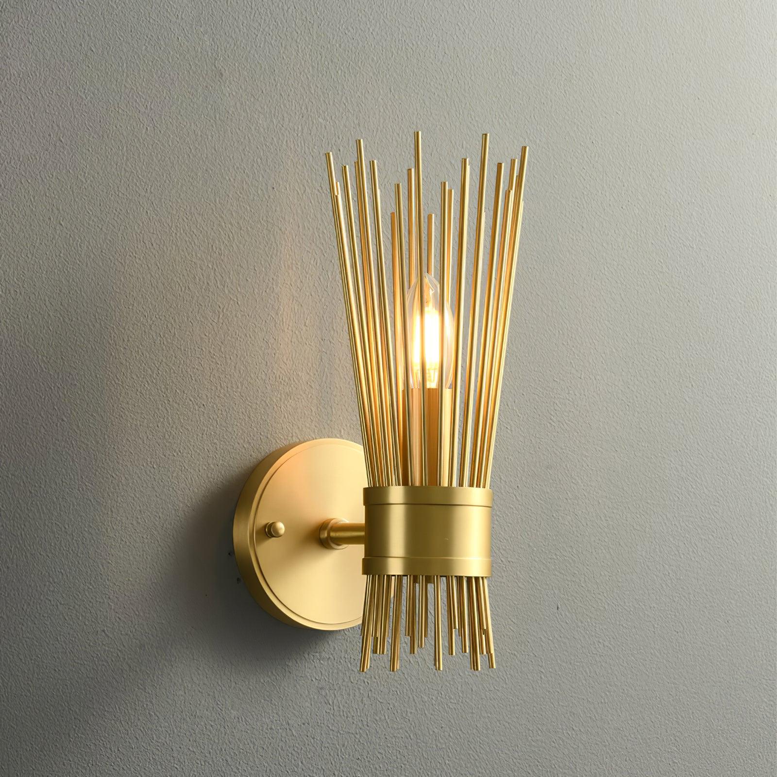 Thresher Postmodern Luxury Candle Brass Wall Light - Image 21