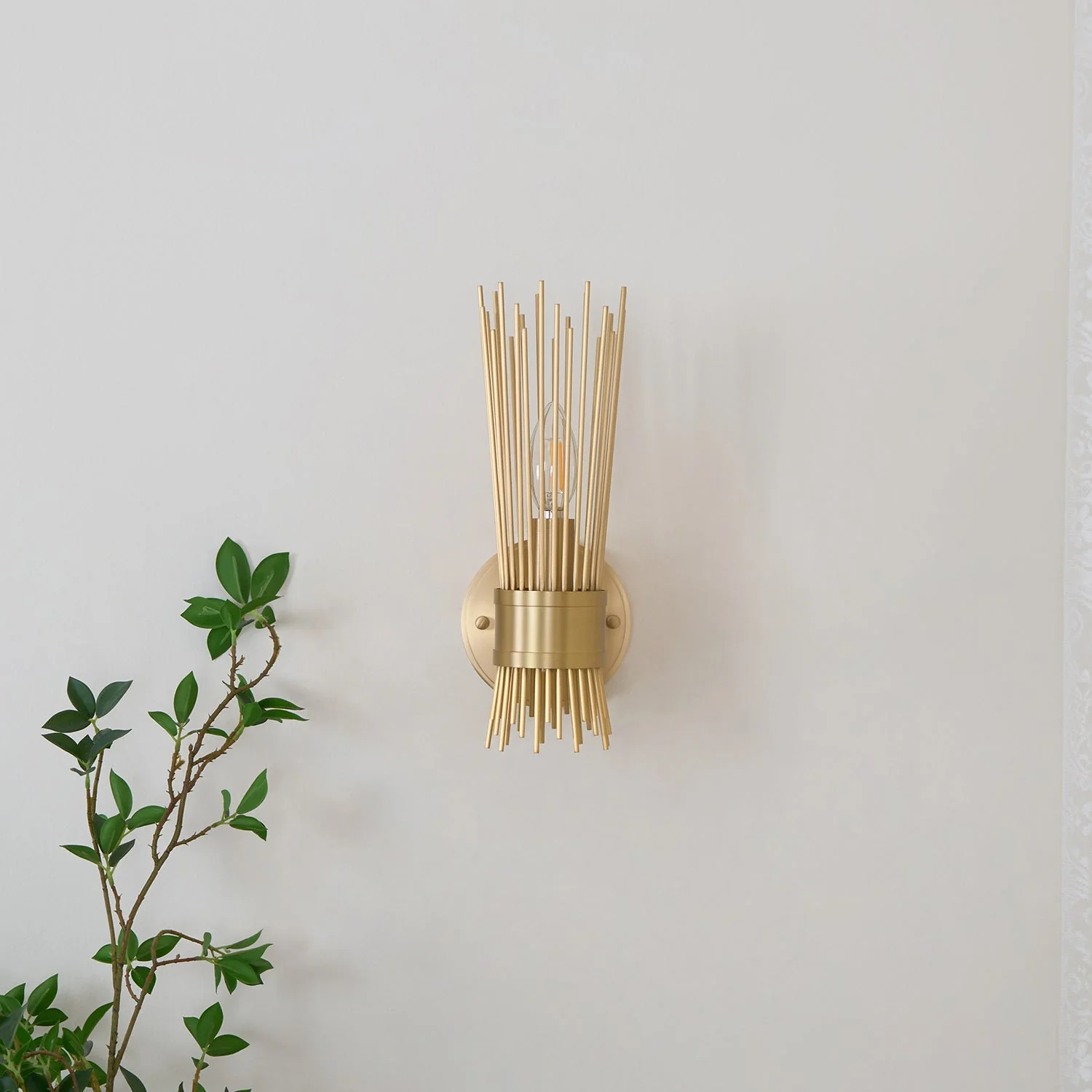 Thresher Postmodern Luxury Candle Brass Wall Light - Image 9