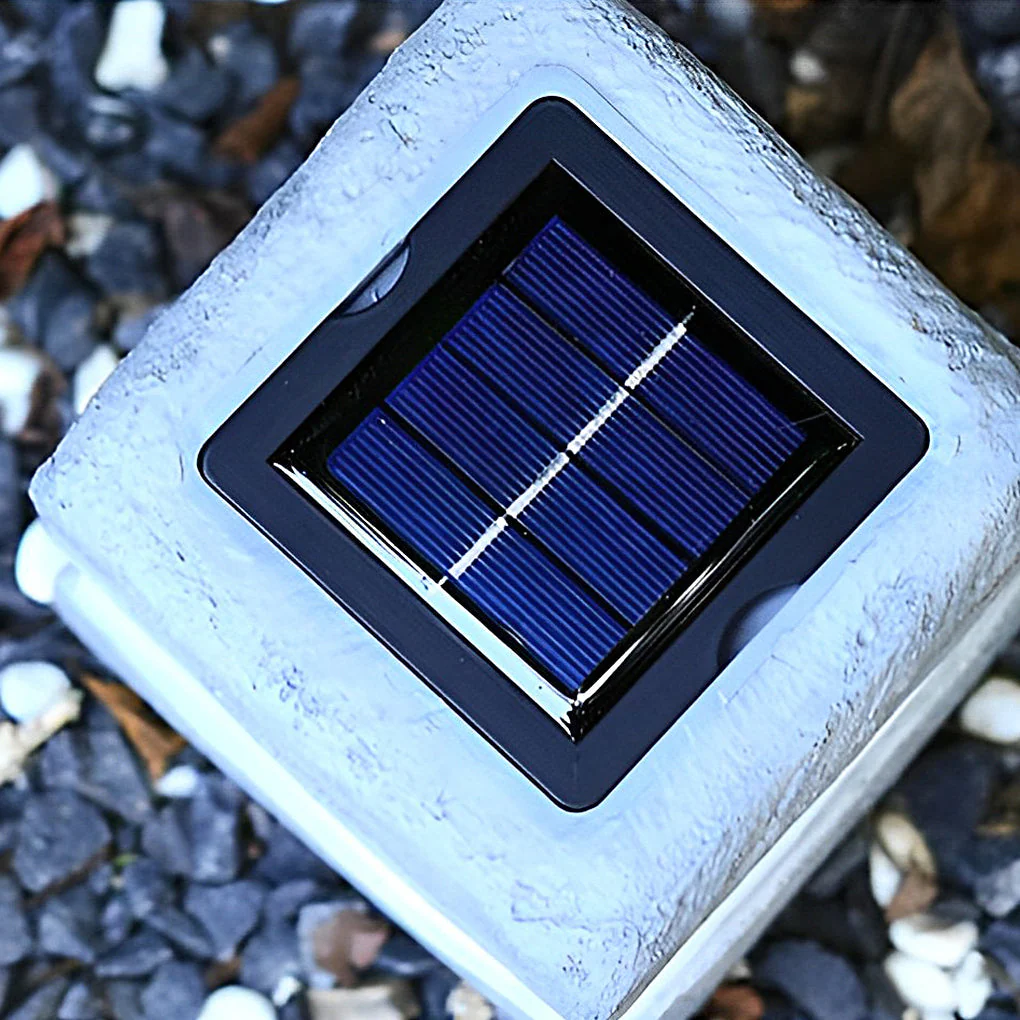 Thunder Sleek Square Solar Resin  Garden Lamp - Image 8