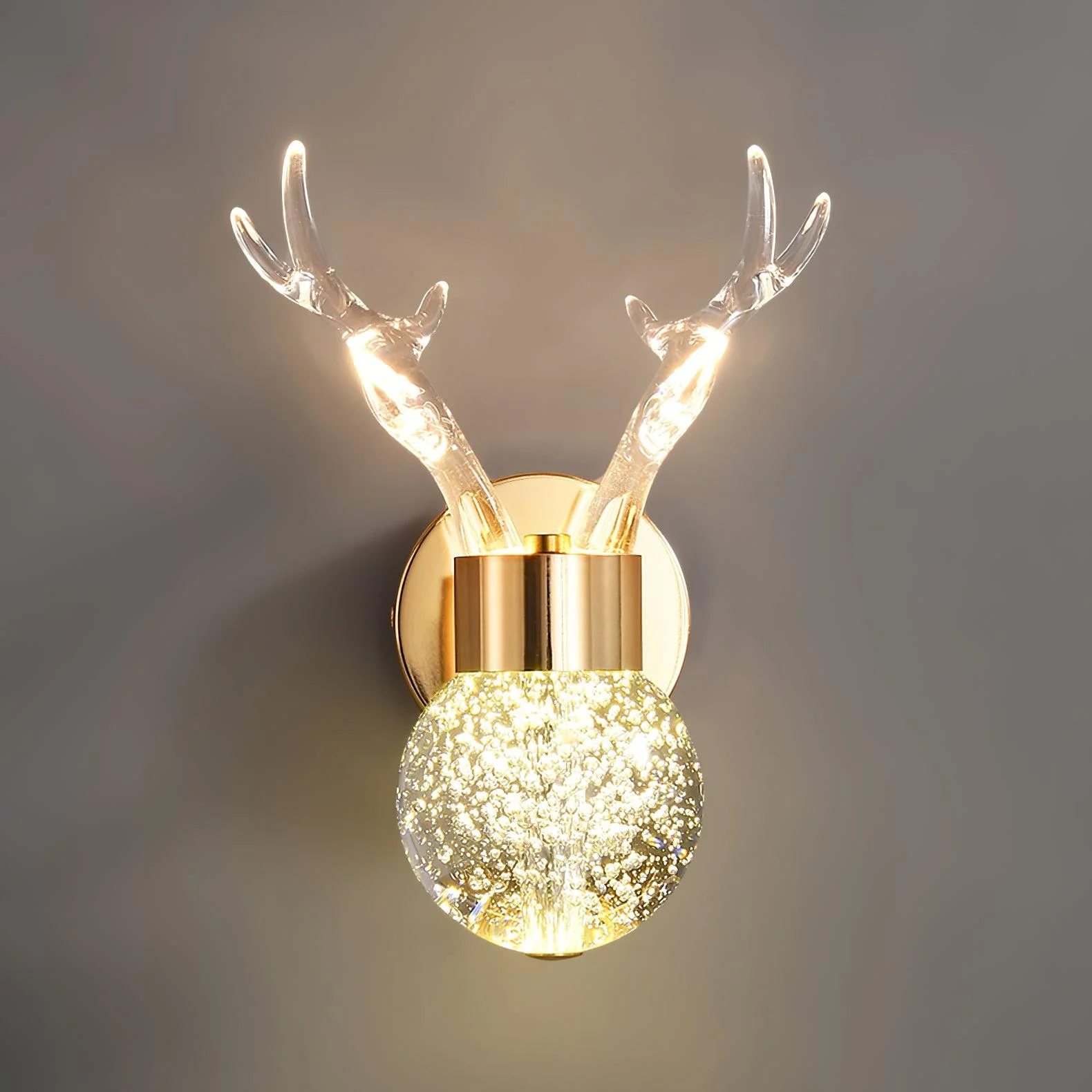 Timber Postmodern Luxury Deer Crystal Wall Lamp - Image 19
