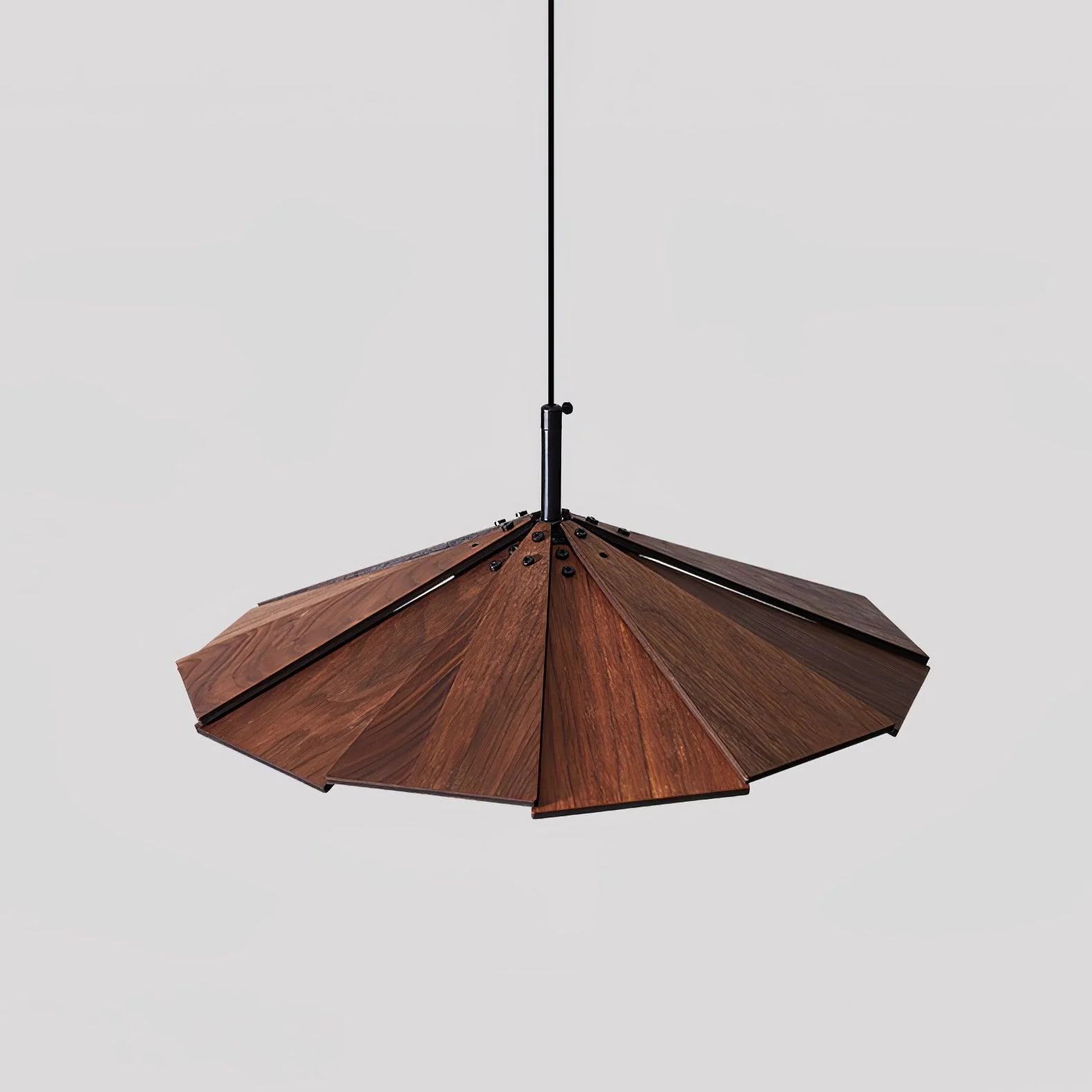 Woodura Umbrella Wooden Pendant Light - Image 14