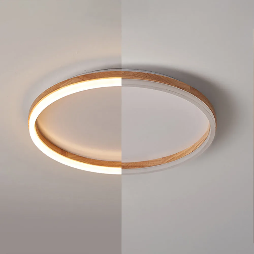 Tomo Flush Mount Ceiling Light Wood - Image 6
