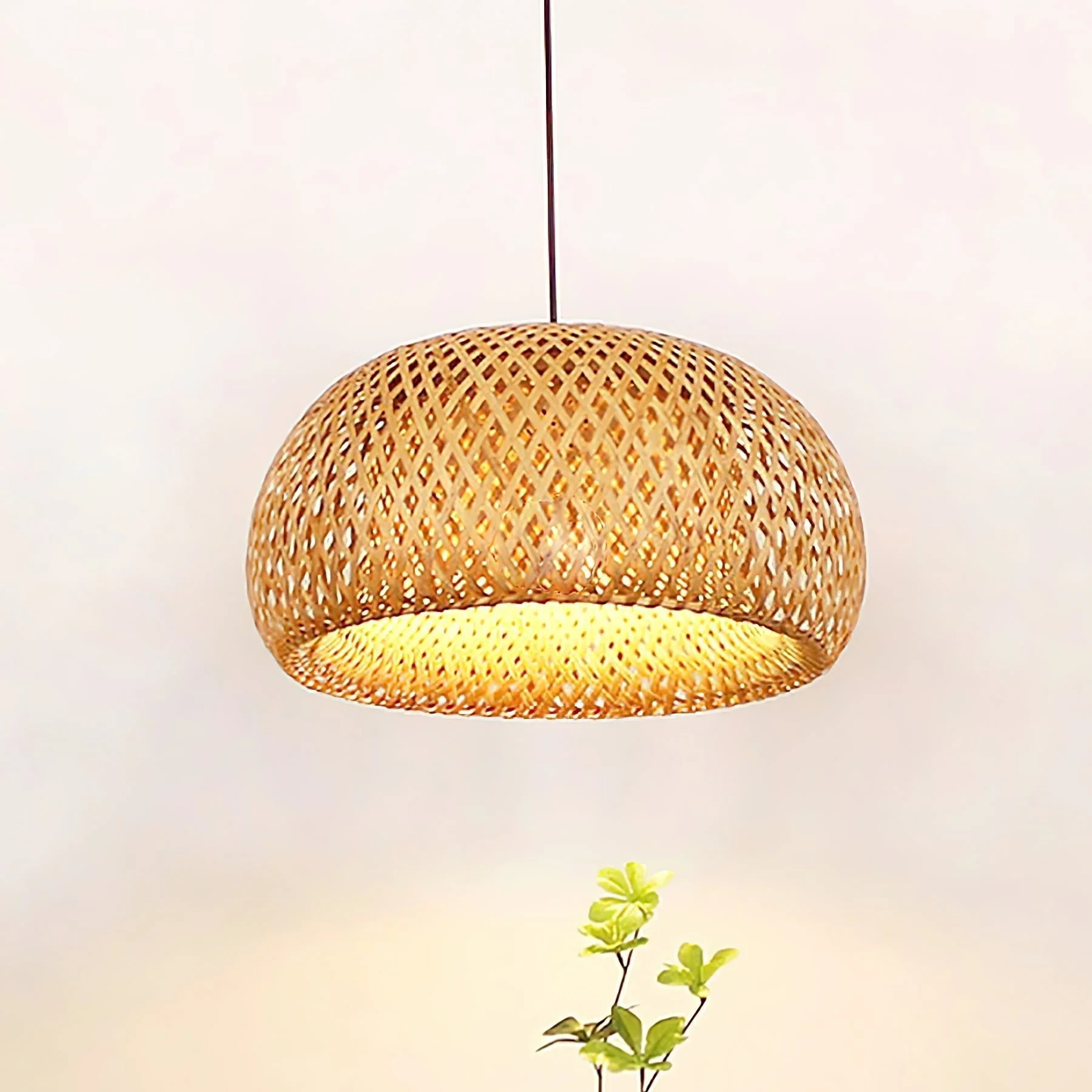 Torinor Bamboo Retro Vintage Pendant Lamp - Image 2