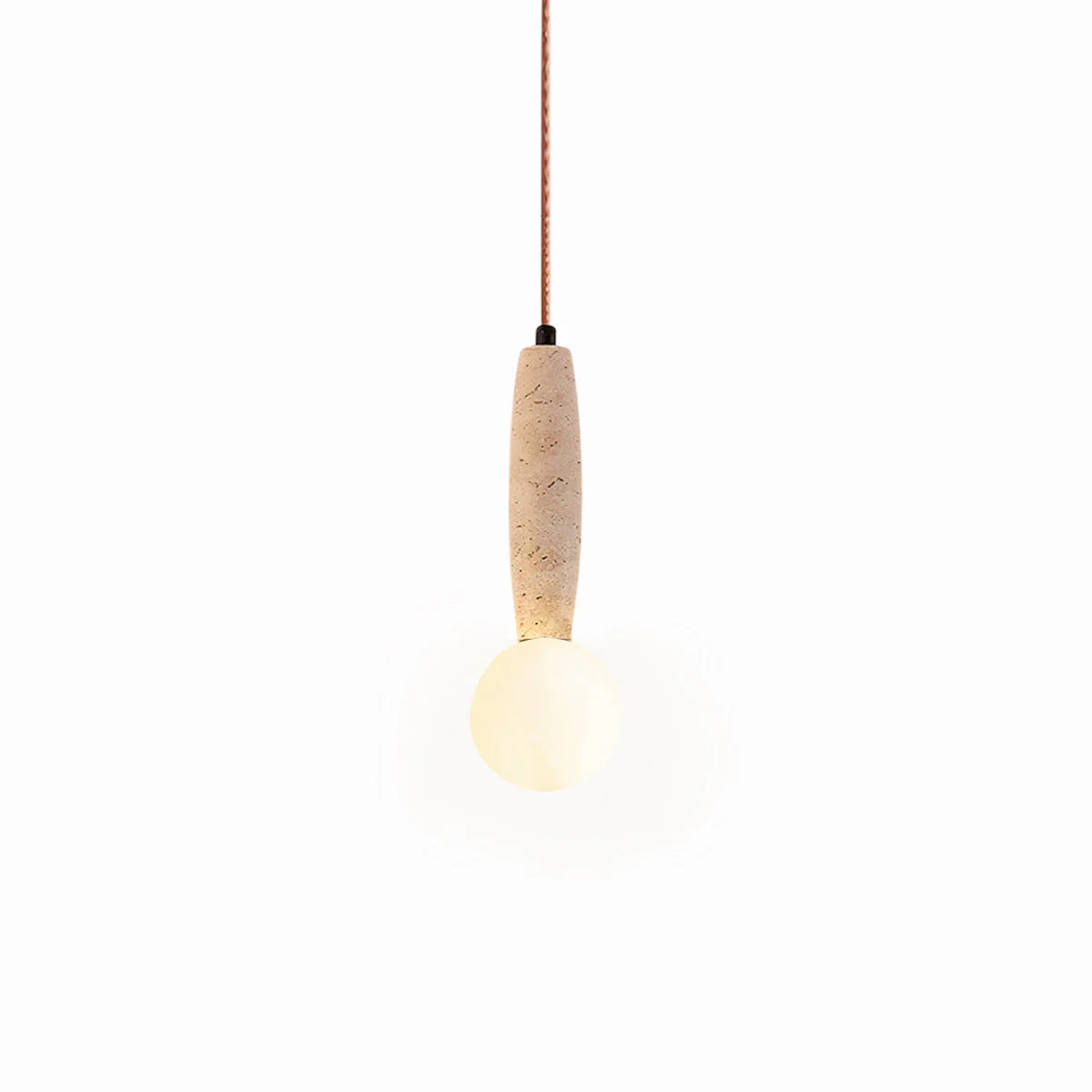 Torrano Wabi-Sabi Travertine Pendant Light