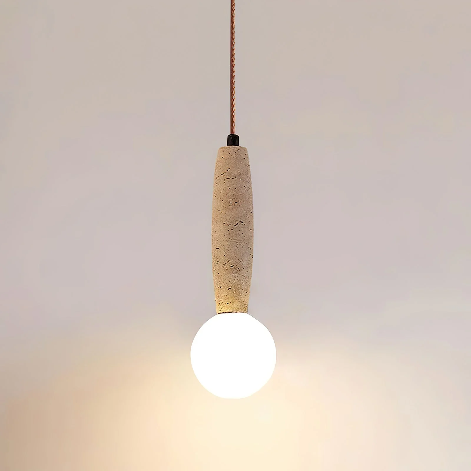 Torrano Wabi-Sabi Travertine Pendant Light - Image 12